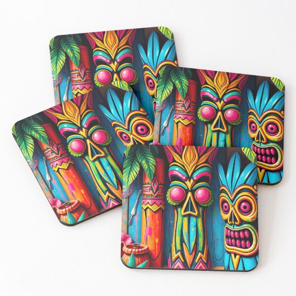 Item preview, Tiki Totems designed and sold by MatrixTattoo.