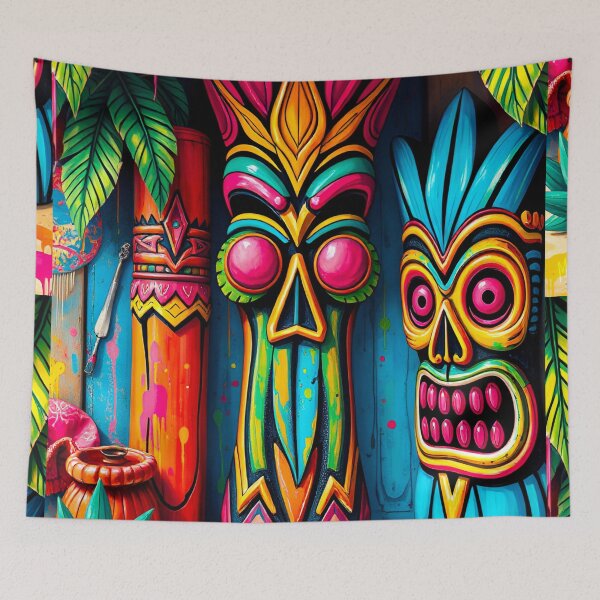 Item preview, Tiki Totems designed and sold by MatrixTattoo.