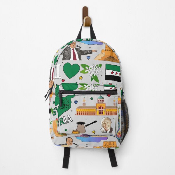 Item preview, I love Syria. Hand drawn Syrian Landmarks, flag and map designed and sold by mashmosh.