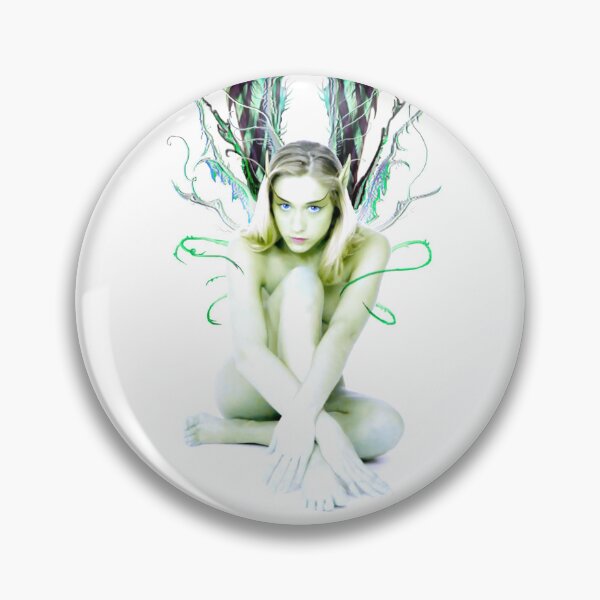 Aperçu de l'œuvre Ange de la forêt d'ivoire blanc vert fée fille ailes de papillon magique esprit de la nature belle femme créée et vendue par GreyForest.