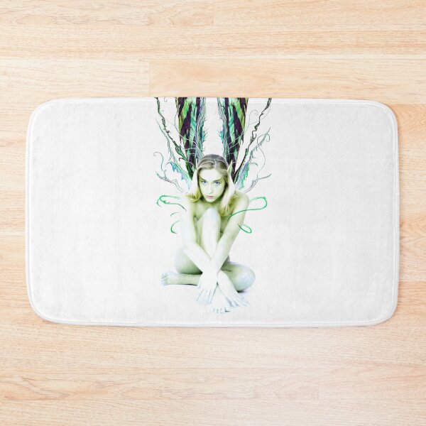 Item preview, Ivory Forest Angel white green fairy girl magical butterfly wings nature spirit beautiful woman designed and sold by GreyForest.