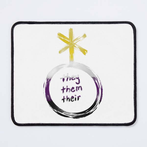 Item preview, Nonbinary pronouns and symbol designed and sold by Opmadebym.