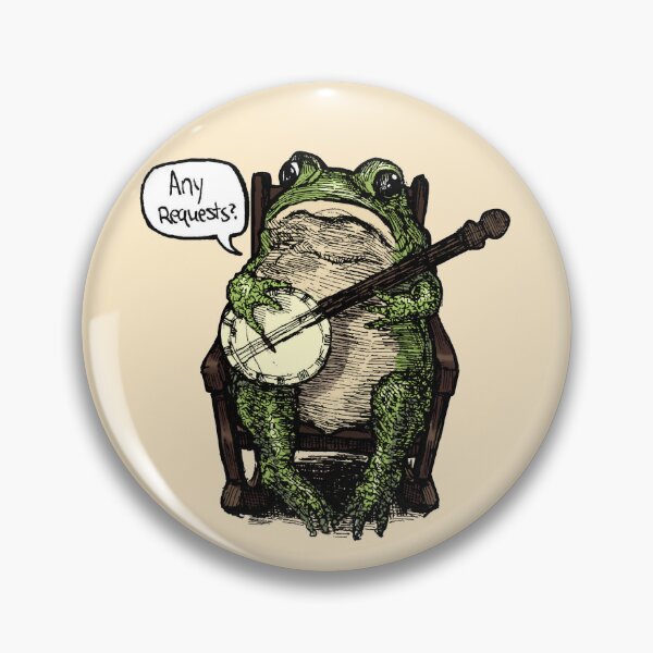 Item preview, Banjo Frog (Any Requests?) - Cute Vintage Frog Design designed and sold by PlumeMoth.