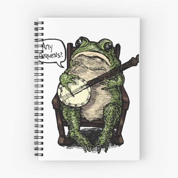 Item preview, Banjo Frog (Any Requests?) - Cute Vintage Frog Design designed and sold by PlumeMoth.