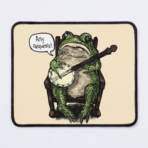 Item preview, Banjo Frog (Any Requests?) - Cute Vintage Frog Design designed and sold by PlumeMoth.