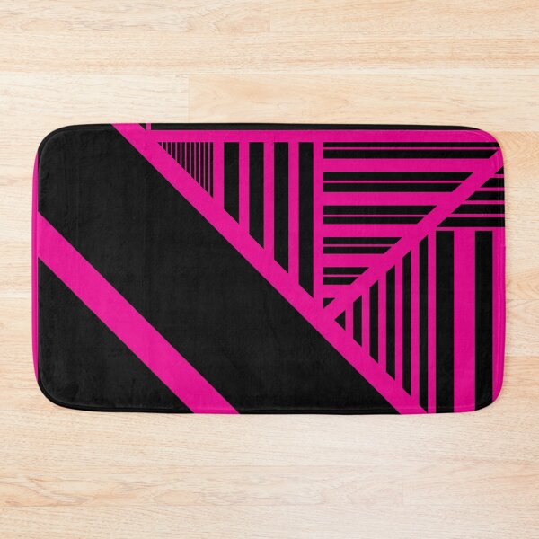 Item preview, Triangle Stripes in Magenta and Black designed and sold by LAEC-Shop.
