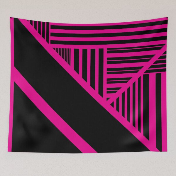 Item preview, Triangle Stripes in Magenta and Black designed and sold by LAEC-Shop.
