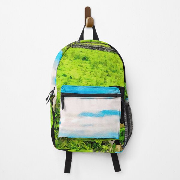 Vista previa del artículo con la obra «Representación en acuarela de una vaca en los exuberantes campos verdes de Dunquin, Irlanda», diseñado y vendido por GestaltImagery.