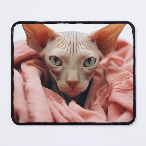 Item preview, Majestic Sphynx Cat Wrapped in Cozy Blanket designed and sold by anytka.