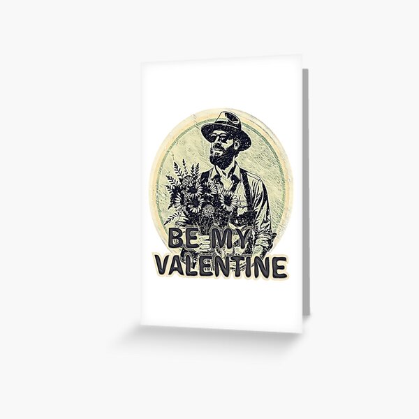 Artikel-Vorschau von sei mein Valentine Retro Hipster mit Blumen, designt und verkauft von Hen-C-Art.