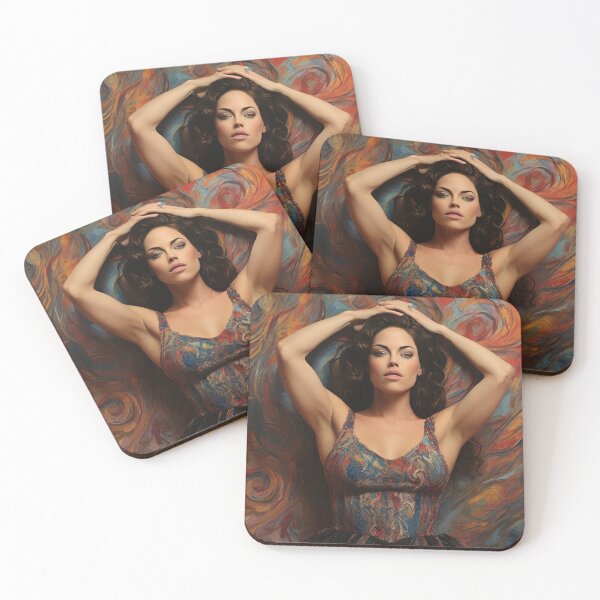 Item preview,  Expressionistic artwork featuring a beautiful woman designed and sold by Vintage Designs +.