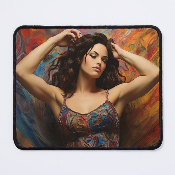 Item preview, Expressionistic artwork featuring a beautiful woman designed and sold by Vintage Designs +.