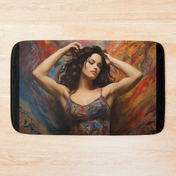Item preview,  Expressionistic artwork featuring a beautiful woman designed and sold by Vintage Designs +.