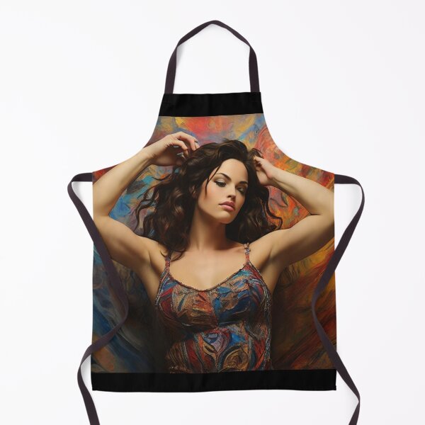 Item preview,  Expressionistic artwork featuring a beautiful woman designed and sold by Vintage Designs +.