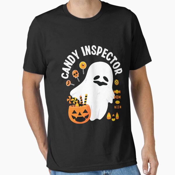 Vista previa del artículo con la obra «Inspector de caramelos de maíz para Halloween Amantes divertidos de los dulces», diseñado y vendido por Dressed For  Duty.