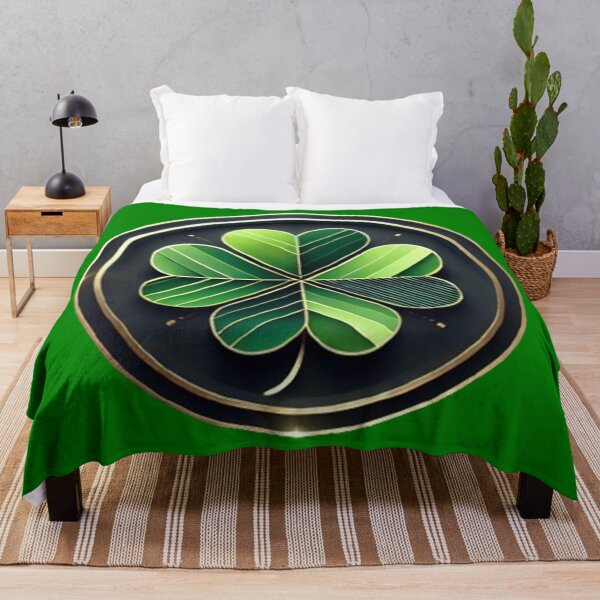 Item preview, Lucky Four-Leaf Clover – Irish Charm Design designed and sold by PawtopiaDesigns.