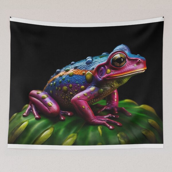 Item preview, Poison vivid color frog. Poisonous animal of tropical rainforest. Pet in terrarium designed and sold by anytka.