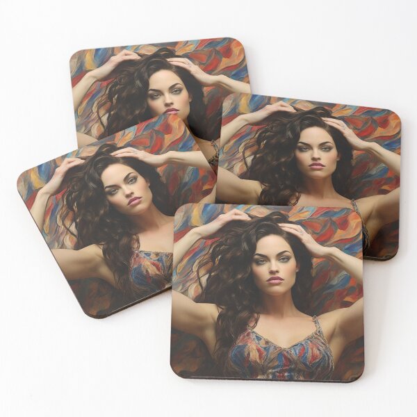 Item preview, Expressionistic artwork featuring a beautiful woman designed and sold by Vintage Designs +.