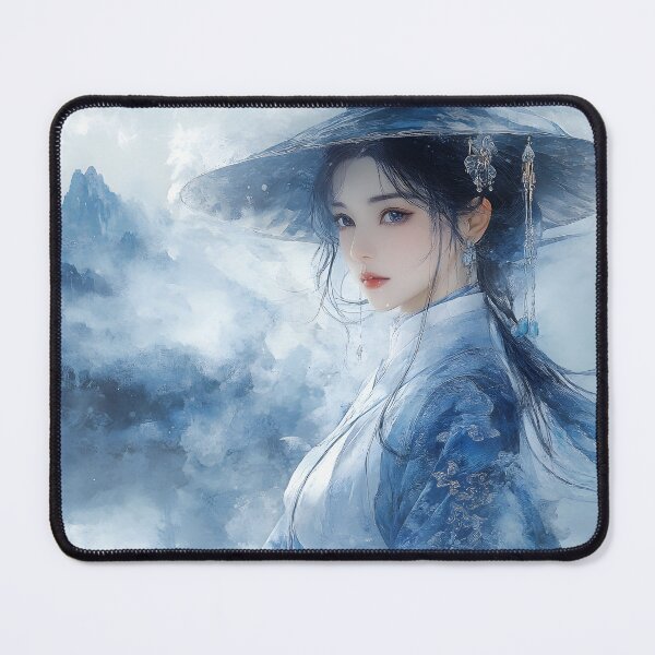 Item preview, Serene Beauty in Ethereal Blue Mountains and Clouds designed and sold by Artessie.