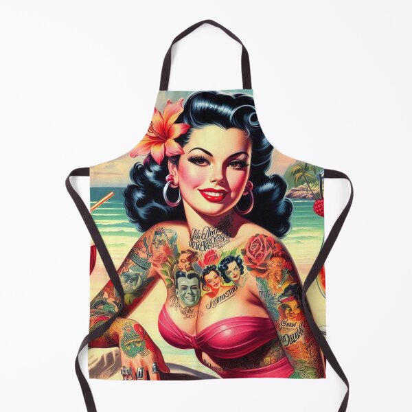 Item preview, Retro Inked Pin-up designed and sold by PulpVintage.