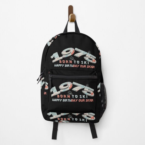 Item preview, Vintage Ski Racer – Born to Ski Since 1975 - for 50th Birthday Wishes Funny Gifts for Ski Enthusiast designed and sold by MatthewViews.