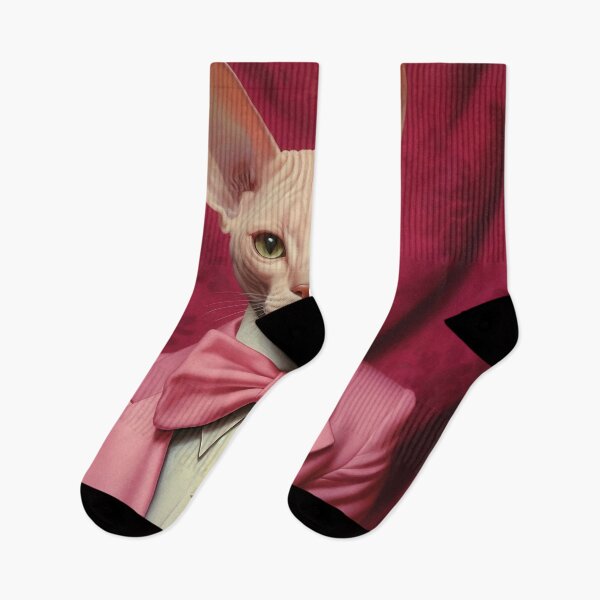 Item preview, Sphynx cat in a pink jacket and bow designed and sold by anytka.
