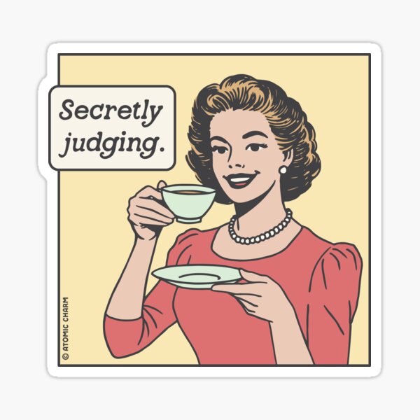 Secretly Judging - Color Sticker