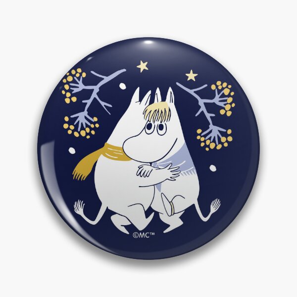 Item preview, Moomin Moomintroll & Snorkmaiden Dancing In The Snow designed and sold by MoominStore.
