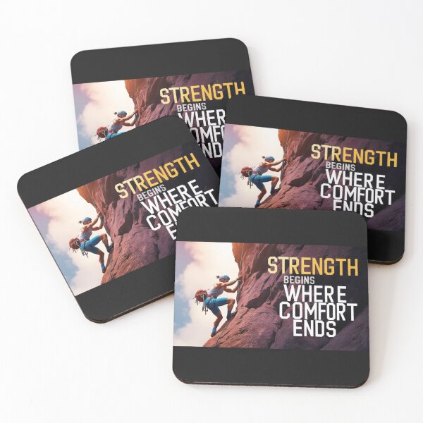 Item preview, Strength Begins Where Comfort Ends designed and sold by Laugh & Rewind .