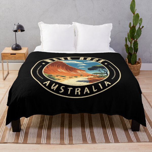 Item preview, Wave Rock in Hyden Western Australia Retro Travel Art Emblem designed and sold by MaateoDesign.