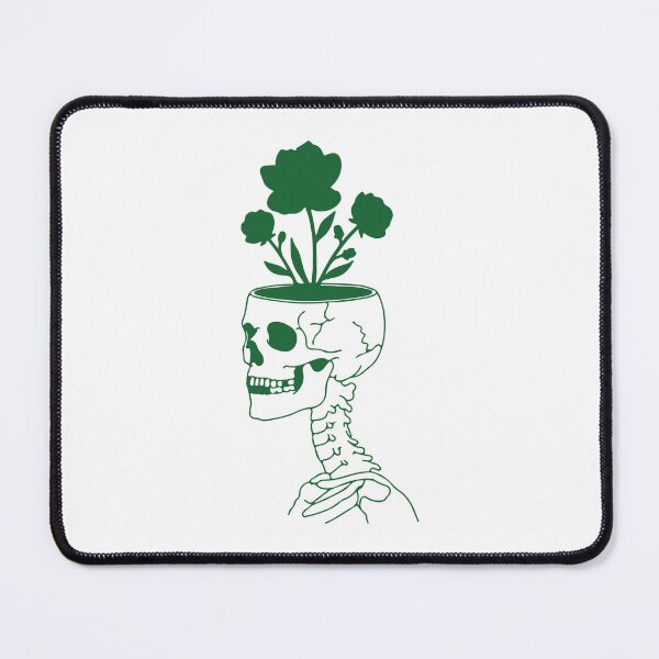 Item preview, A flower growing inside a skull's head designed and sold by wi geon.