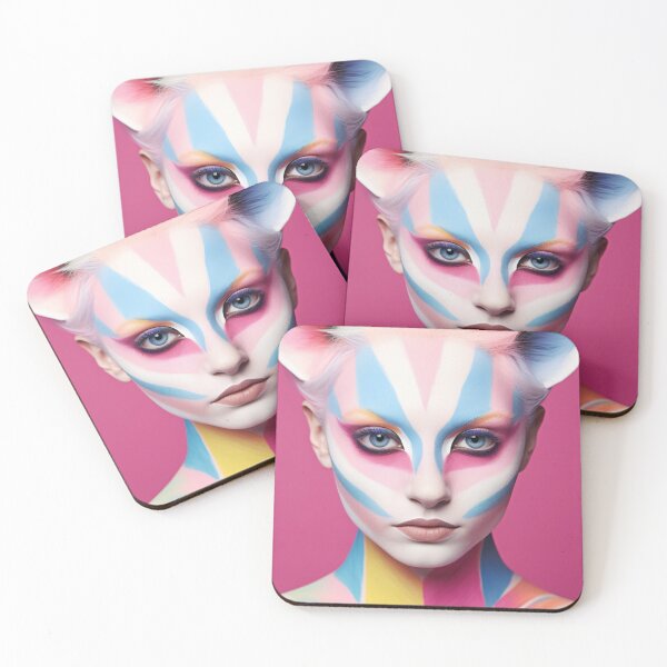 Item preview, Portrait of a Catwoman with fancy makeup and clothes designed and sold by anytka.