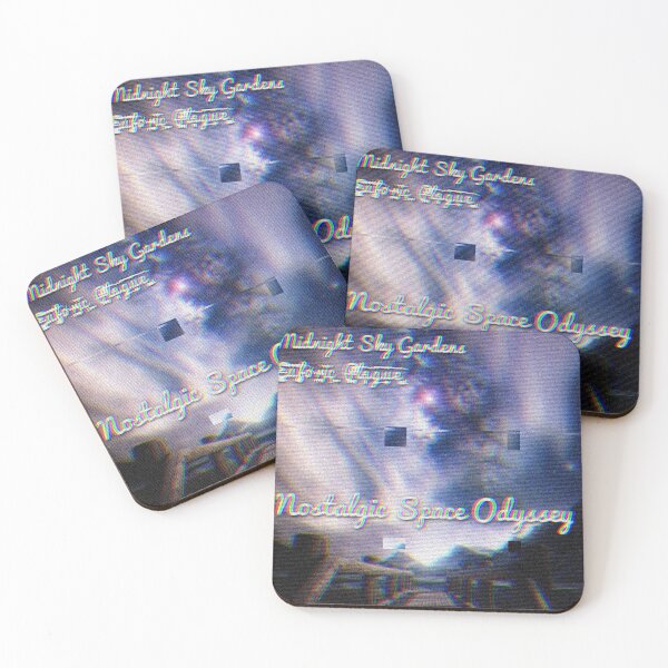 Item preview, Midnight Sky Gardens & Euforic Plague (TALKING SOUNDS) "Nostalgic Space Odyssey" album artwork" designed and sold by HairyPotteryCo.