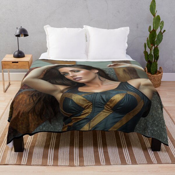 Item preview, Woman in a black and golden dress sexy artwork designed and sold by Vintage Designs +.