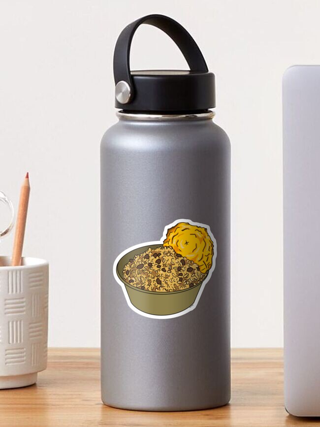 Thumbnail 1 of 3, Sticker, Arroz con Gandules y Tostón designed and sold by alexabarreras.