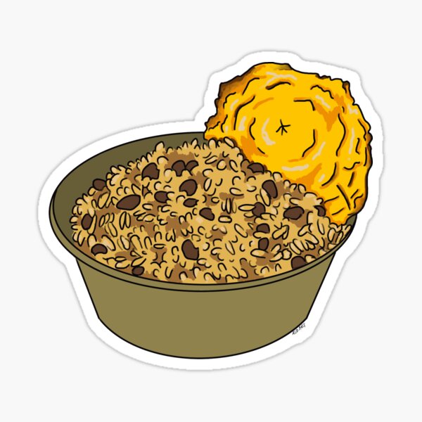 Arroz con Gandules y Tostón Sticker