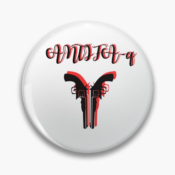Item preview, Antifa, Antifa-q, antiracism, Guns, Pistols, designed and sold by Lunaria Arts.