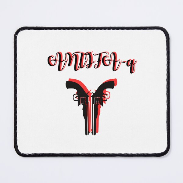Item preview, Antifa, Antifa-q, antiracism, Guns, Pistols, designed and sold by Lunaria Arts.