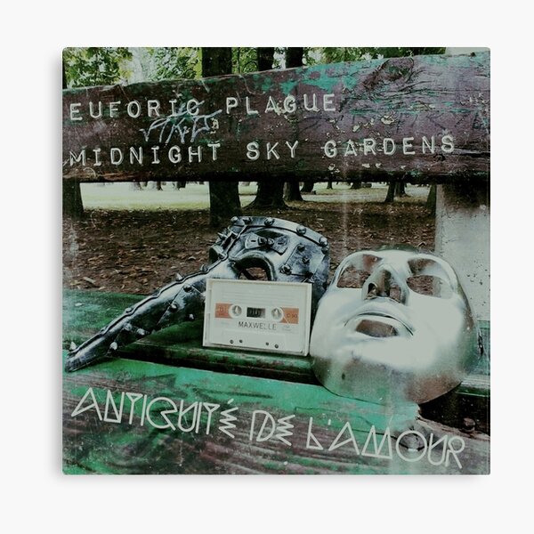 Item preview, Midnight Sky Gardens & Euforic Plague (TALKING SOUNDS) "antiquité de l'amour" album artwork designed and sold by HairyPotteryCo.