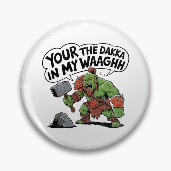 Item preview, Orc Warrior | Dakka and Waaagh Funny Gaming Design designed and sold by ArtsyElegance4U ⭐⭐⭐⭐⭐.