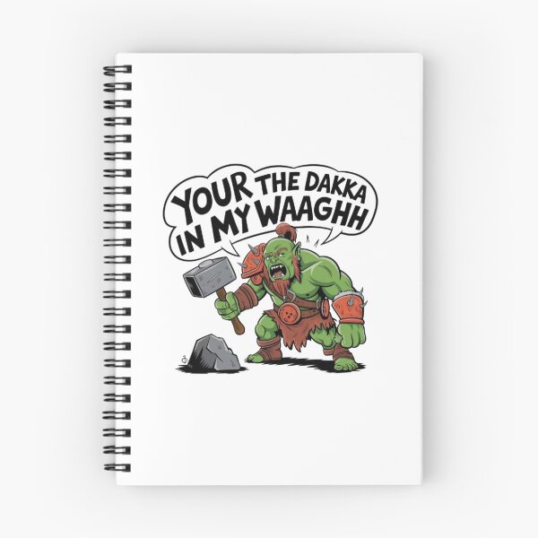 Item preview, Orc Warrior | Dakka and Waaagh Funny Gaming Design designed and sold by ArtsyElegance4U ⭐⭐⭐⭐⭐.