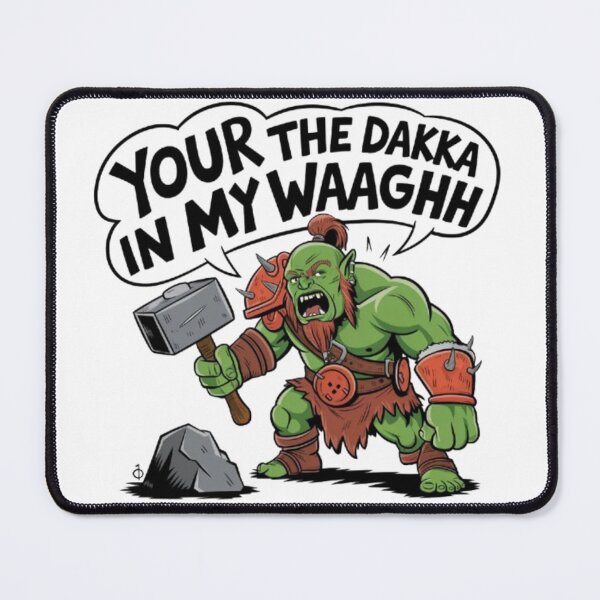 Item preview, Orc Warrior | Dakka and Waaagh Funny Gaming Design designed and sold by ArtsyElegance4U ⭐⭐⭐⭐⭐.
