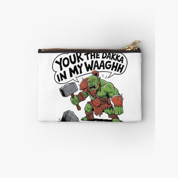 Item preview, Orc Warrior | Dakka and Waaagh Funny Gaming Design designed and sold by ArtsyElegance4U ⭐⭐⭐⭐⭐.