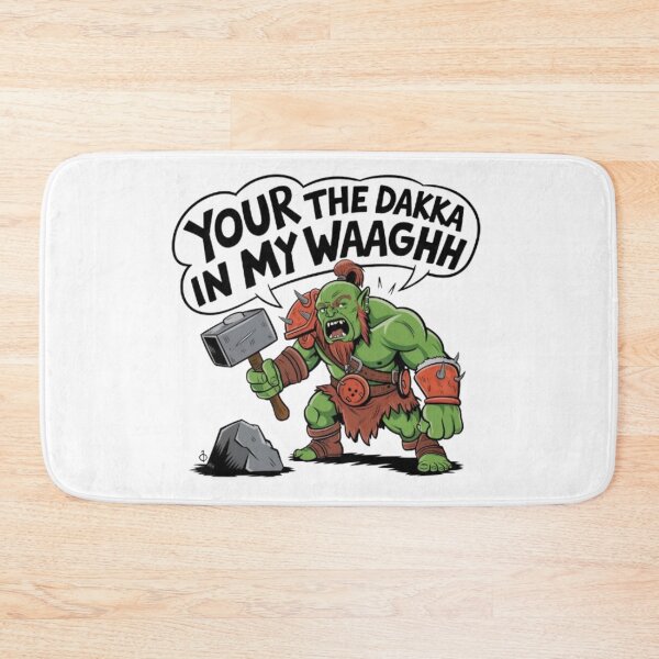 Item preview, Orc Warrior | Dakka and Waaagh Funny Gaming Design designed and sold by ArtsyElegance4U ⭐⭐⭐⭐⭐.