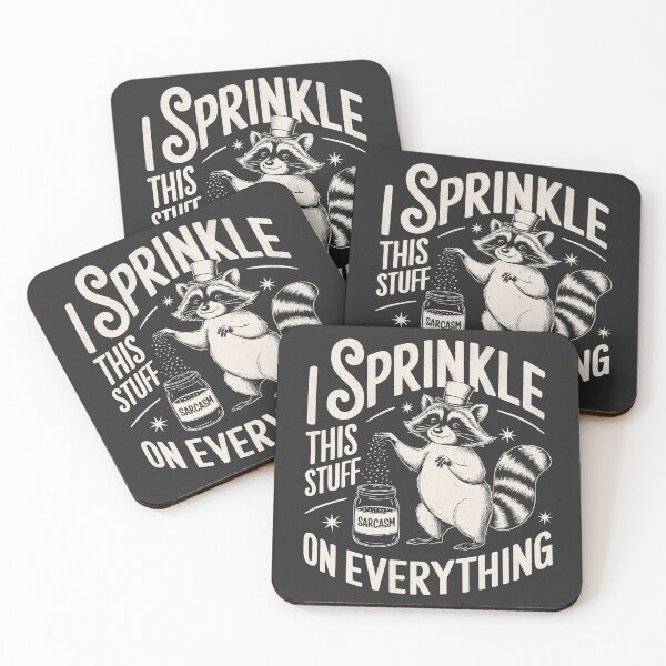 Item preview, I Sprinkle This Stuff On Everything - Vintage Graphic Raccoon designed and sold by BeansterNL.