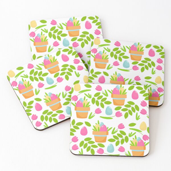 Item preview, Easter pattern decorative eggs and greenery designed and sold by CuteYetty.