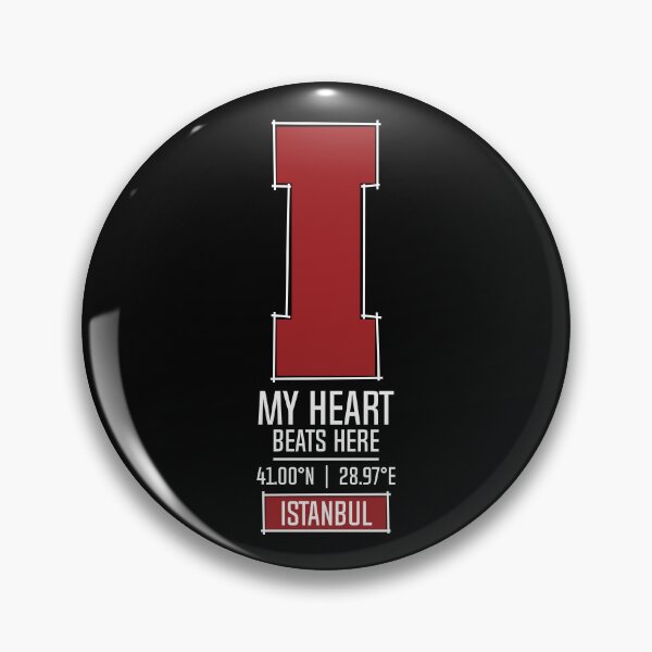 Item preview, ISTANBUL MY HEART BEATS HERE BLACK designed and sold by LMAGARMENTS.