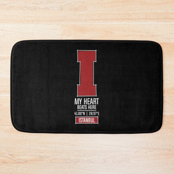 Item preview, ISTANBUL MY HEART BEATS HERE BLACK designed and sold by LMAGARMENTS.