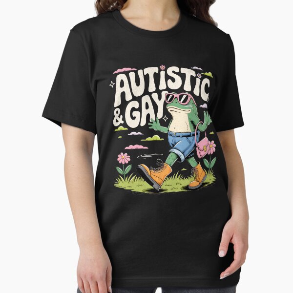 Aperçu de l'œuvre Autiste et gay – Funny Frog créée et vendue par BeansterNL.