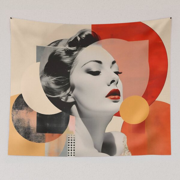 Item preview, Popup poster with woman portrait. Colorful digital art. designed and sold by anytka.